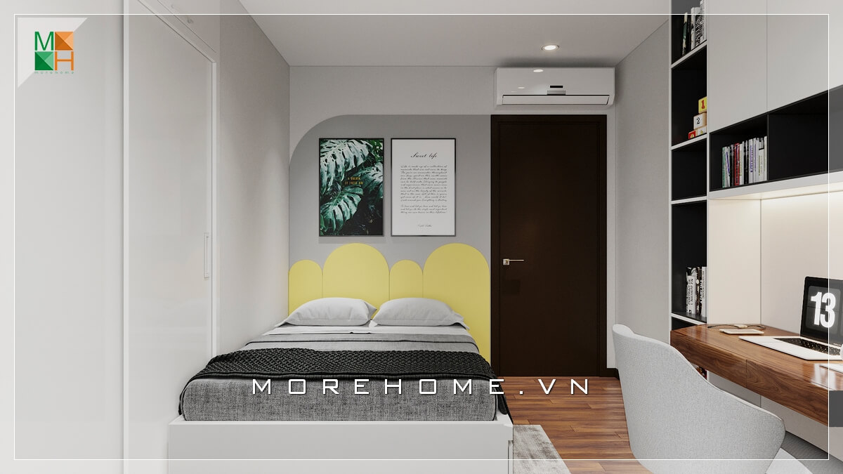 Gợi ý mẫu thiết kế phòng ngủ nhỏ cho chung cư, nhà phố đẹp hiện đại. Thiết kế nội thất phòng ngủ chung cư hiện đại