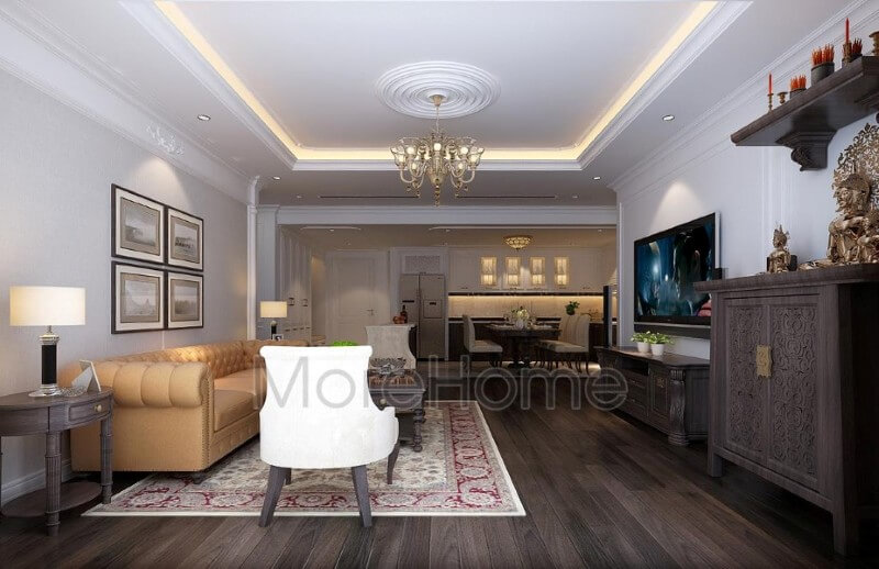 Thiết kế nội thất chung cư Goldmark City sang trọng và ấn tượng Nội thất chung cư tân cổ điển đẹp