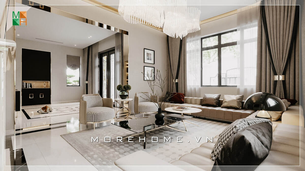 Mẫu sofa phòng khách rất đẳng cấp và tiện nghi